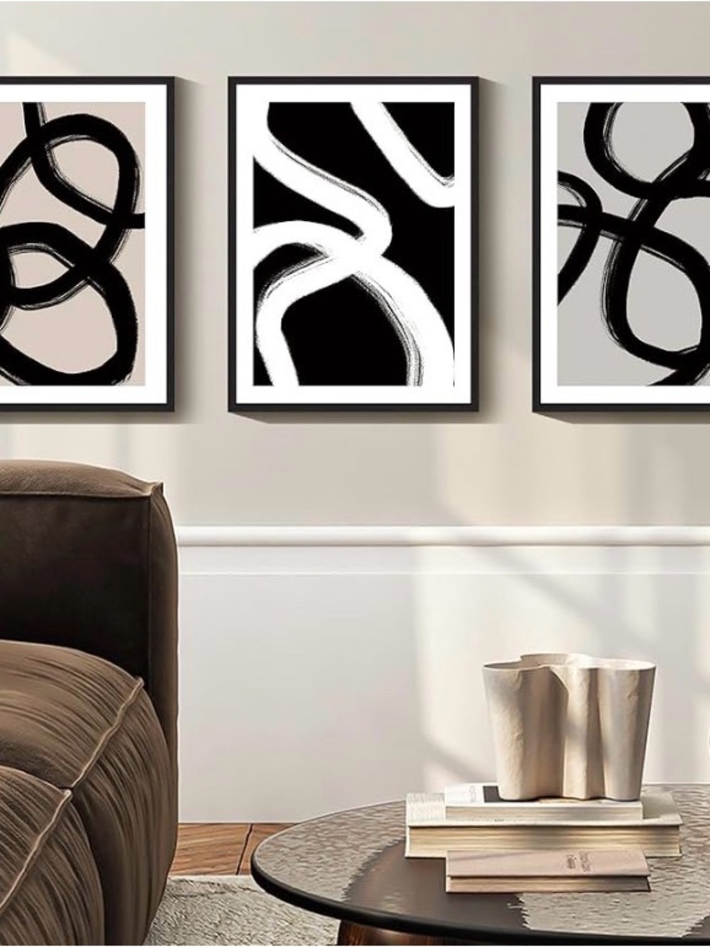 NEW⭐️3 PIECE ABSTRACT ART SET - Picture 2 of 6